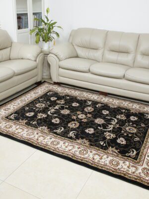 שטיח קלאסי דגם זיגלר שחור