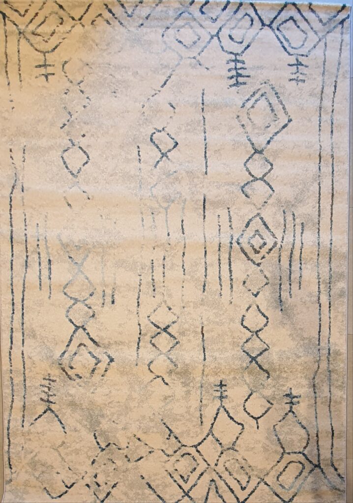 שטיח ברבר אפור לבן כחול 04