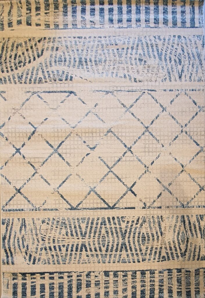 שטיח ברבר אפור לבן כחול 06