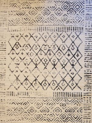 שטיח ברבר שחור לבן 01