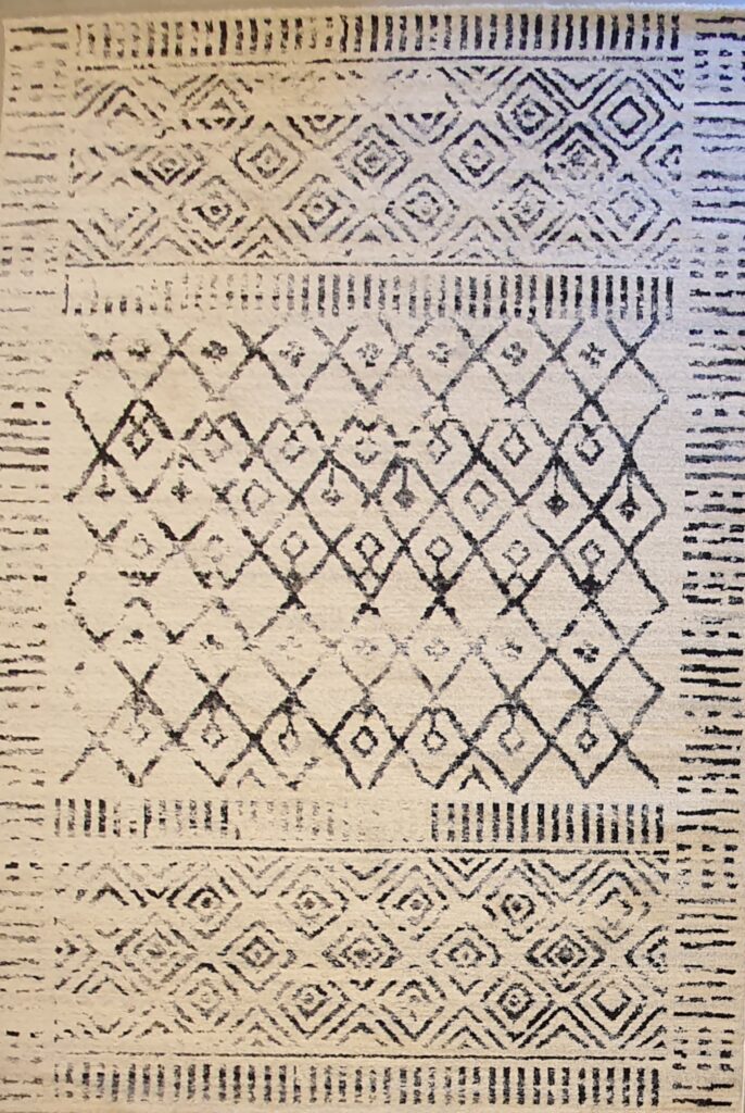 שטיח ברבר שחור לבן 01