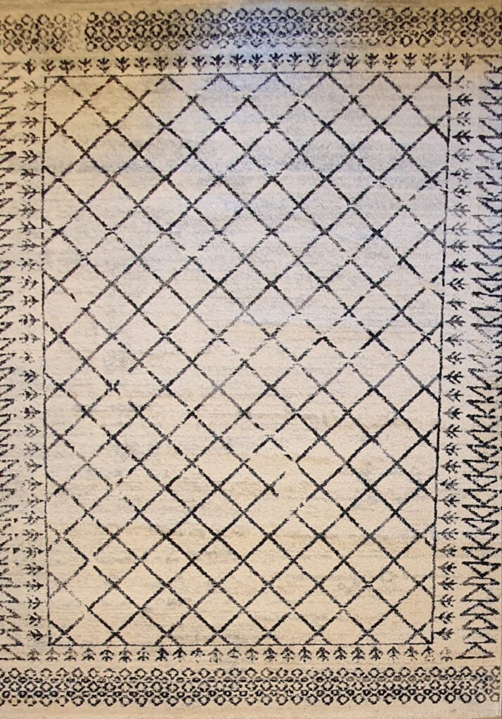 שטיח ברבר שחור לבן 03