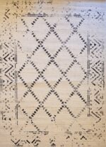 שטיח ברבר שחור לבן 04