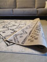 שטיח ברבר שחור לבן 06