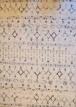 שטיח ברבר שחור לבן 07