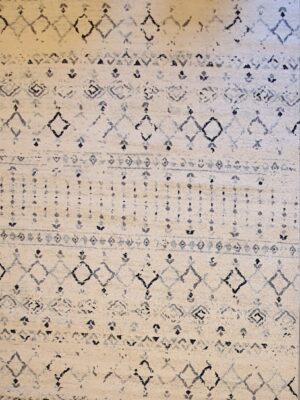 שטיח ברבר שחור לבן 07