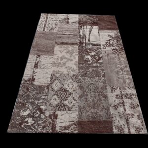 שטיח מעוצב צבע חום (3)