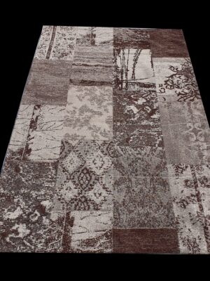 שטיח מעוצב צבע חום (3)