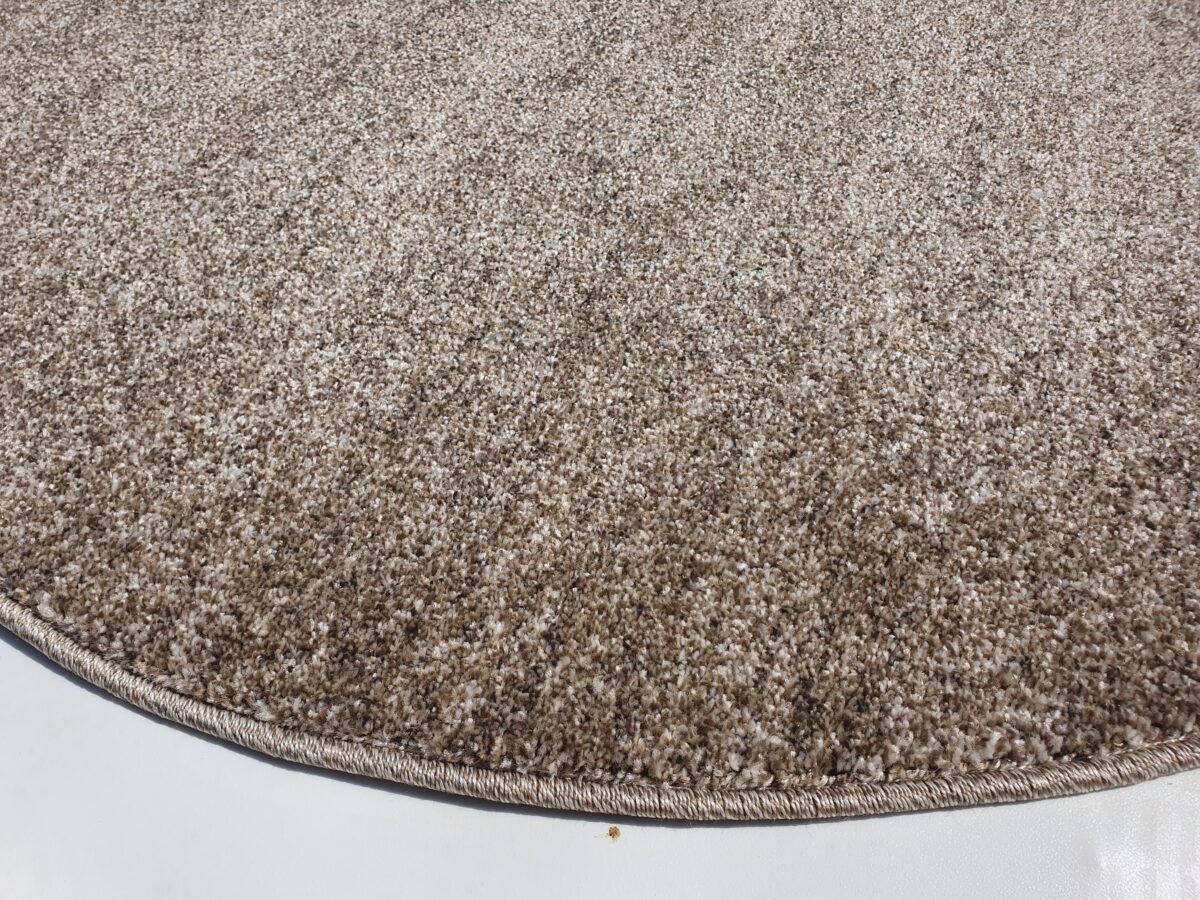 שטיח עגול צבע חום (2)