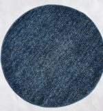 שטיח עגול צבע טורקיז