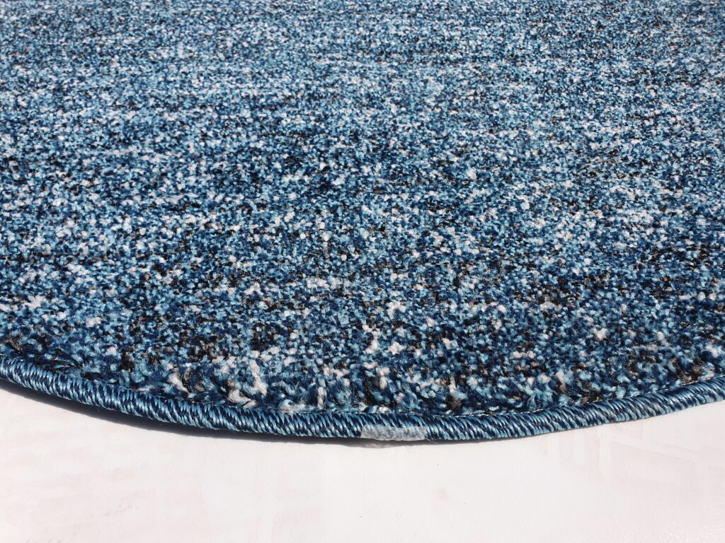 שטיח עגול צבע טורקיז (2)