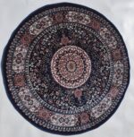 שטיח קלאסי עגול צבע כחול