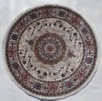 שטיח קלאסי עגול צבע כרם