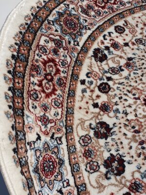 שטיח קלאסי עגול צבע כרם (2)