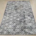 שטיח ויסקוזה 144 אפור שחור קרם