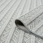 שטיח לולאות I729A אפור בהיר לבן